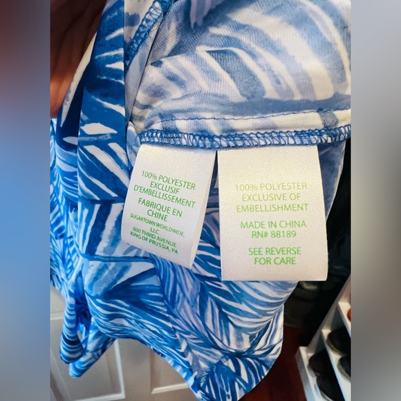Lilly Pulitzer Colby Romper Lapis Blue Costa Verde Women’s Size Small - Picture 3 of 6